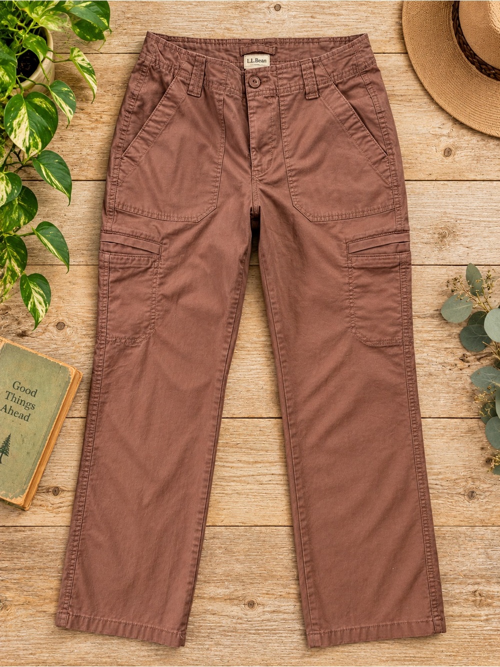 L.L.Bean Women’s Soft Canvas Cargo Pants 8P